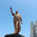 An image of kwame nkrumah's statue